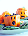bell pepper pumpkins with fruit inside